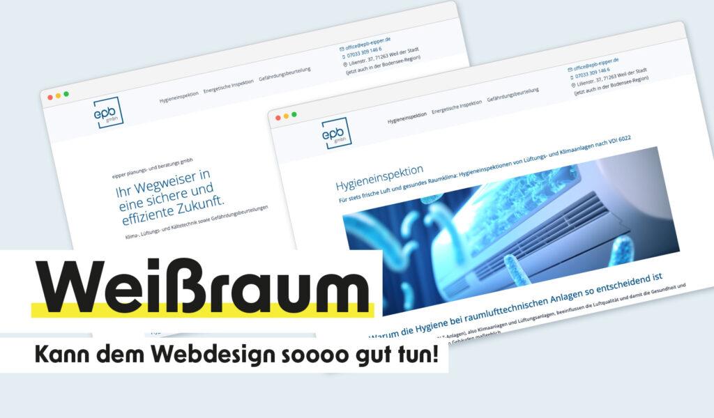 Warum Weißraum beim Webdesign wichtig ist