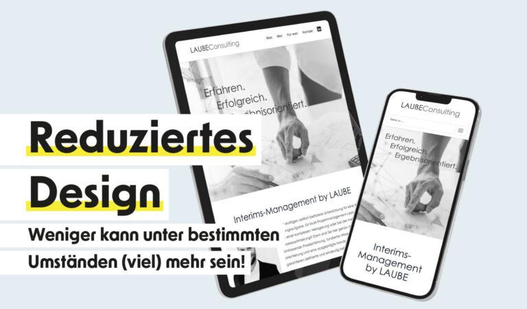 Reduziertes Design zur Alleinstellung nutzen