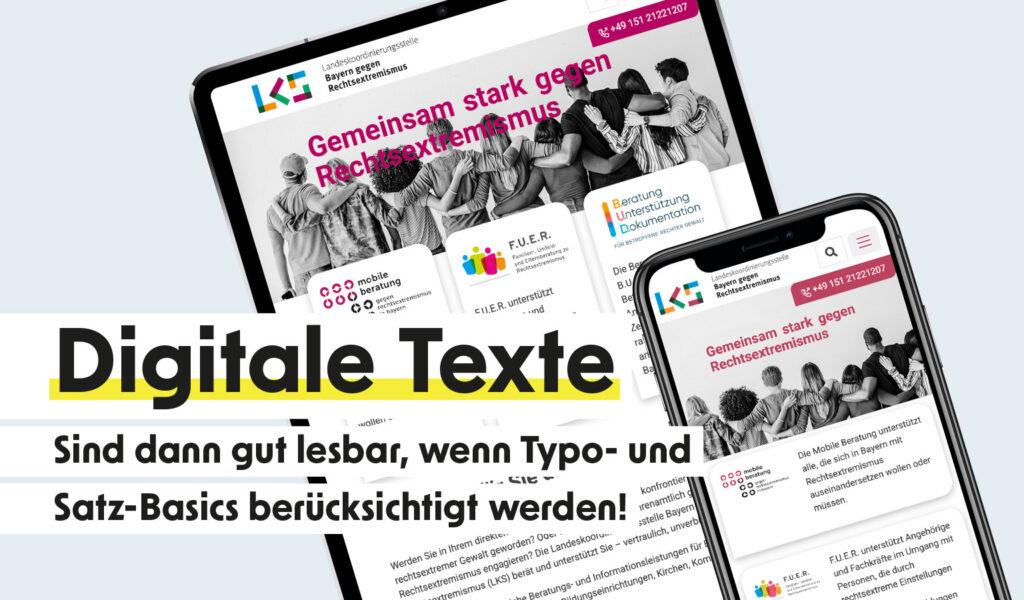 Auch online: Gute Typo und guter Satz