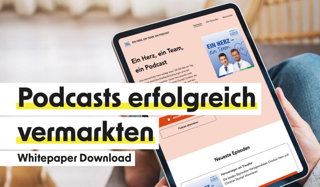 Podcasts erfolgreich vermarkten – Whitepaper-Download