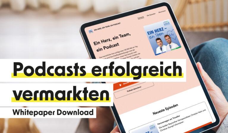 Podcasts erfolgreich vermarkten – Whitepaper-Download