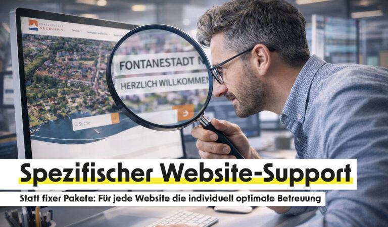 Spezifischer Website-Support
