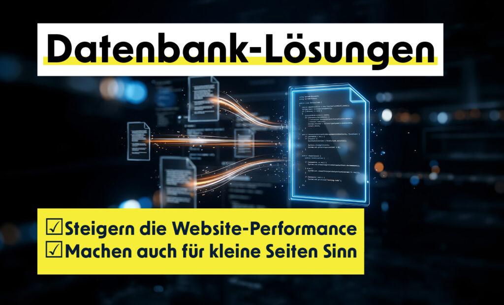 Nachhaltigere Websites via Datenbanklösung