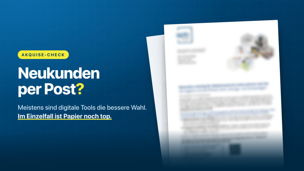 Printmailing für Neukunden? 6 Fragen dazu