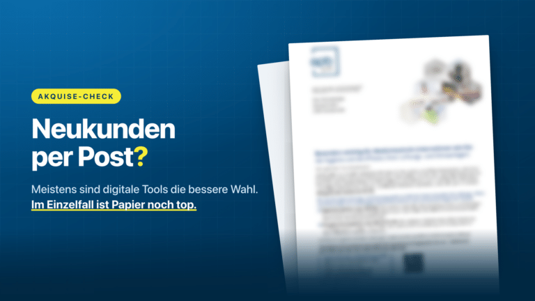 Printmailing für Neukunden? 6 Fragen dazu